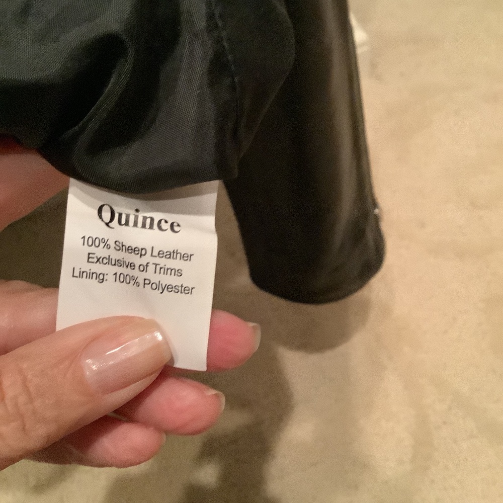 Quince Genuine Leather motorcycle jacket. - Picture 7 of 10